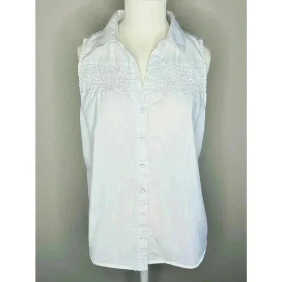 Old Ranch Brands Saguaro Tank Top 23 White Size M - Picture 2 of 8